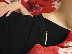 Masturbating in bed with a beautiful MILF: A homemade video