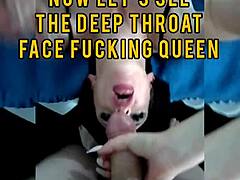 Ibu matang menerima cabaran deepthroat dalam video hardcore