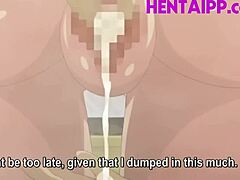 Büyük göğüslü bir milf ve genç sınıf arkadaşını içeren hentai animasyonu
