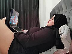 Cheating stepmom enjoys porn for self-pleasure
