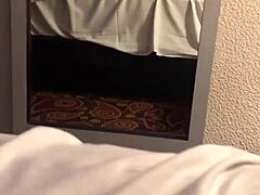 Latina MILF enjoys anal sex in hotel room
