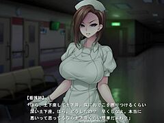 Animacja HD masażu spermy w szpitalu przez dojrzałą pielęgniarkę w mundurze