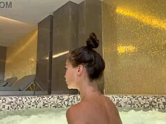 Monika Fox's sensual solo session in a jacuzzi