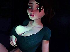 HD sex video s horúcou brunetkou MILF, ktorá dostáva análny sex v kreslenom štýle