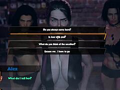 Interactive porn game with a slutty vampire girl